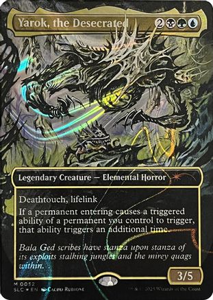 Yarok, the Desecrated (Halo Foil)  [Foil]  (SLC-052) - [Secret Lair Countdown Kit]