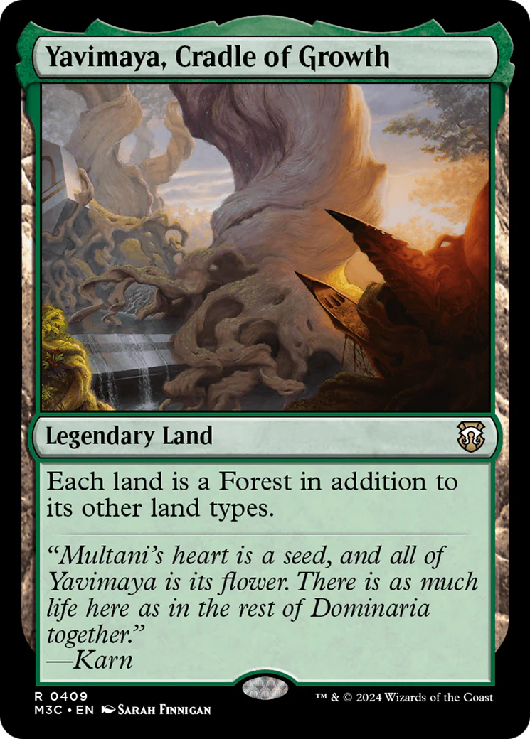 Yavimaya, Cradle of Growth  [Foil]  (M3C-409) - [Modern Horizons 3 Commander]