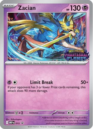 Zacian (Prerelease)  - (015) Holofoil [ME Mega Evolution Promo]