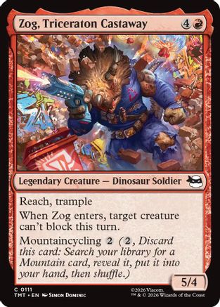 Zog, Triceraton Castaway  (TMT-111) - [Teenage Mutant Ninja Turtles]