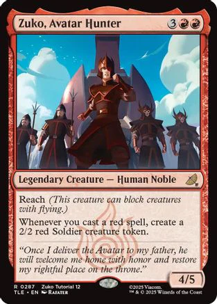 Zuko, Avatar Hunter (0287)  (TLE-287) - [Avatar: The Last Airbender: Eternal-Legal]