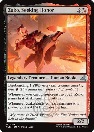 Zuko, Seeking Honor  (TLE-150) - [Avatar: The Last Airbender: Eternal-Legal]