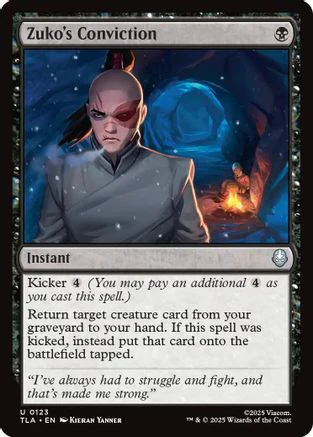 Zuko's Conviction  [Foil]  (TLA-123) - [Avatar: The Last Airbender]